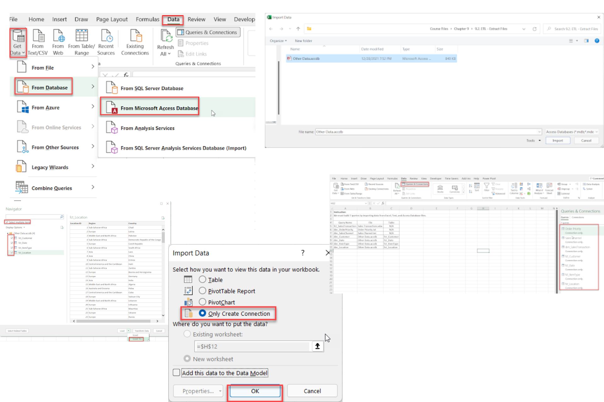 5. Import Data Access Database