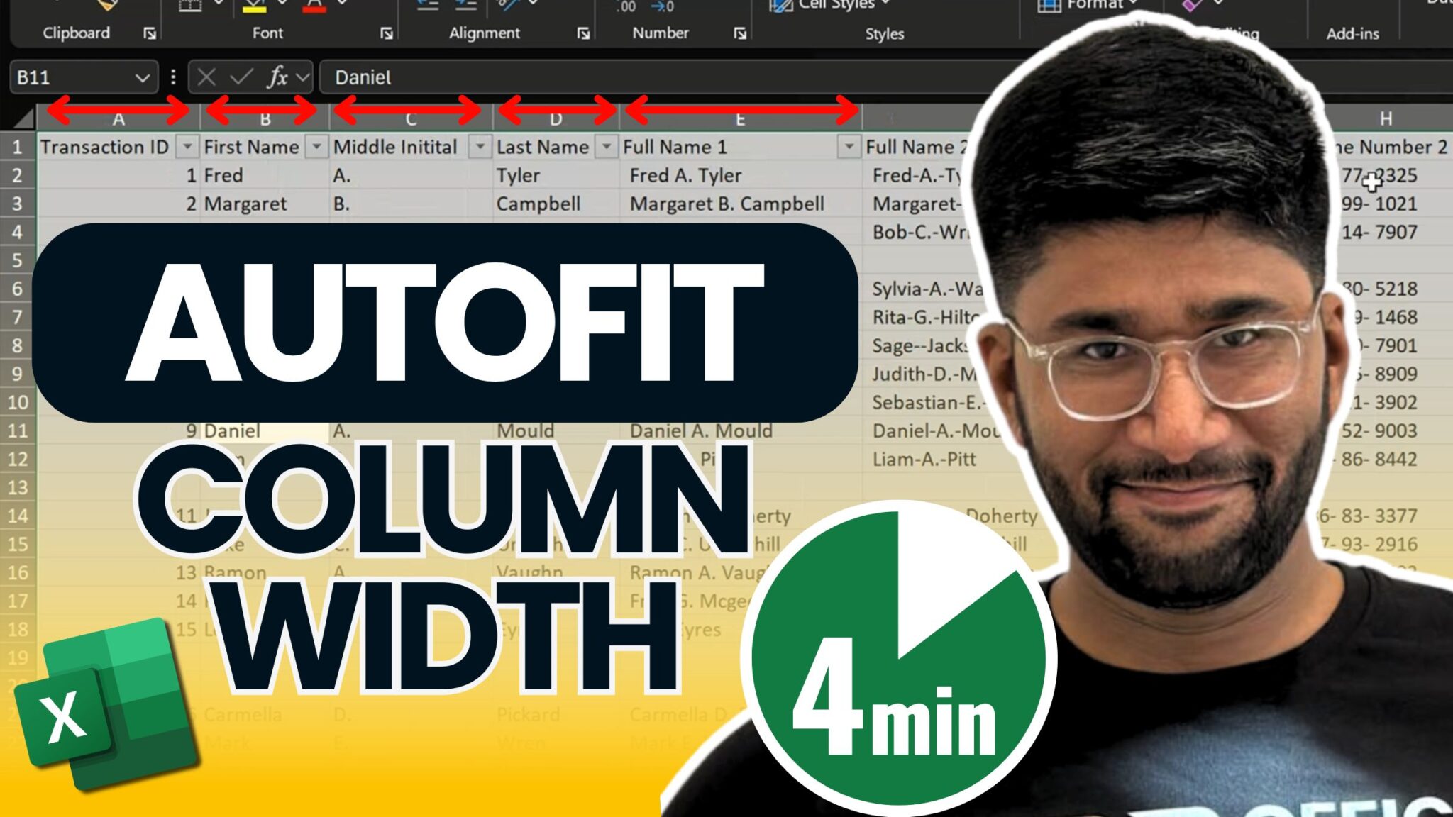 how to autofit in excel