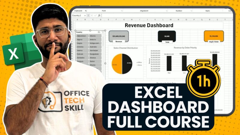 excel charts and dashboard course