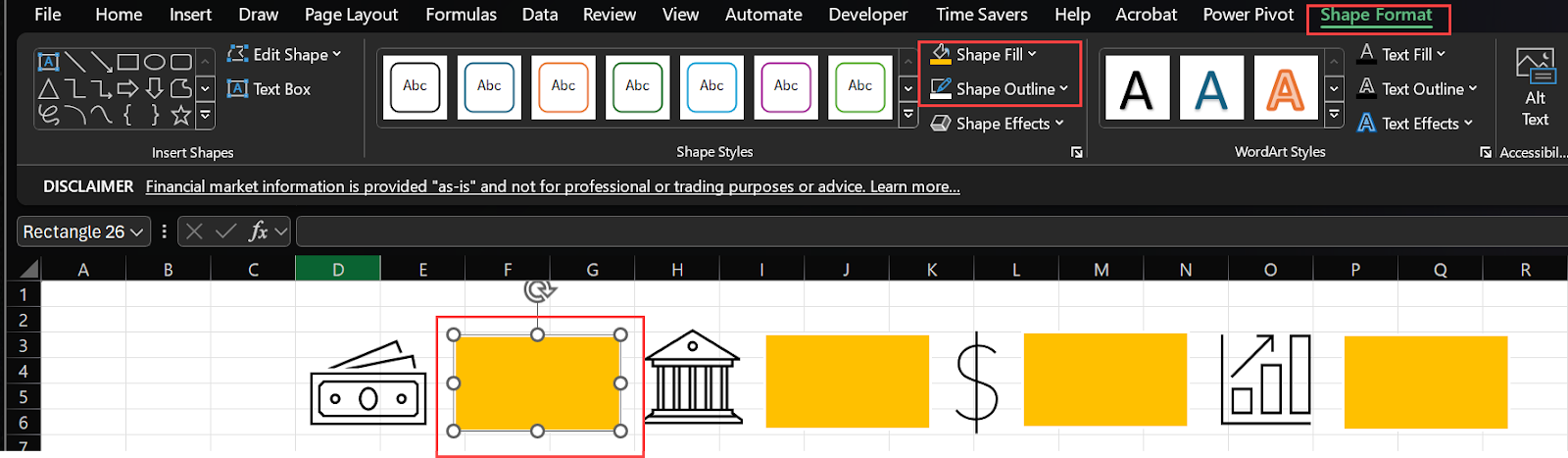 Excel Stock Portfolio Dashboard Summary