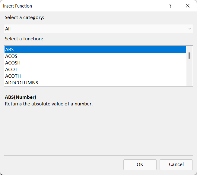 How to Find DAX Functions in Power Pivot