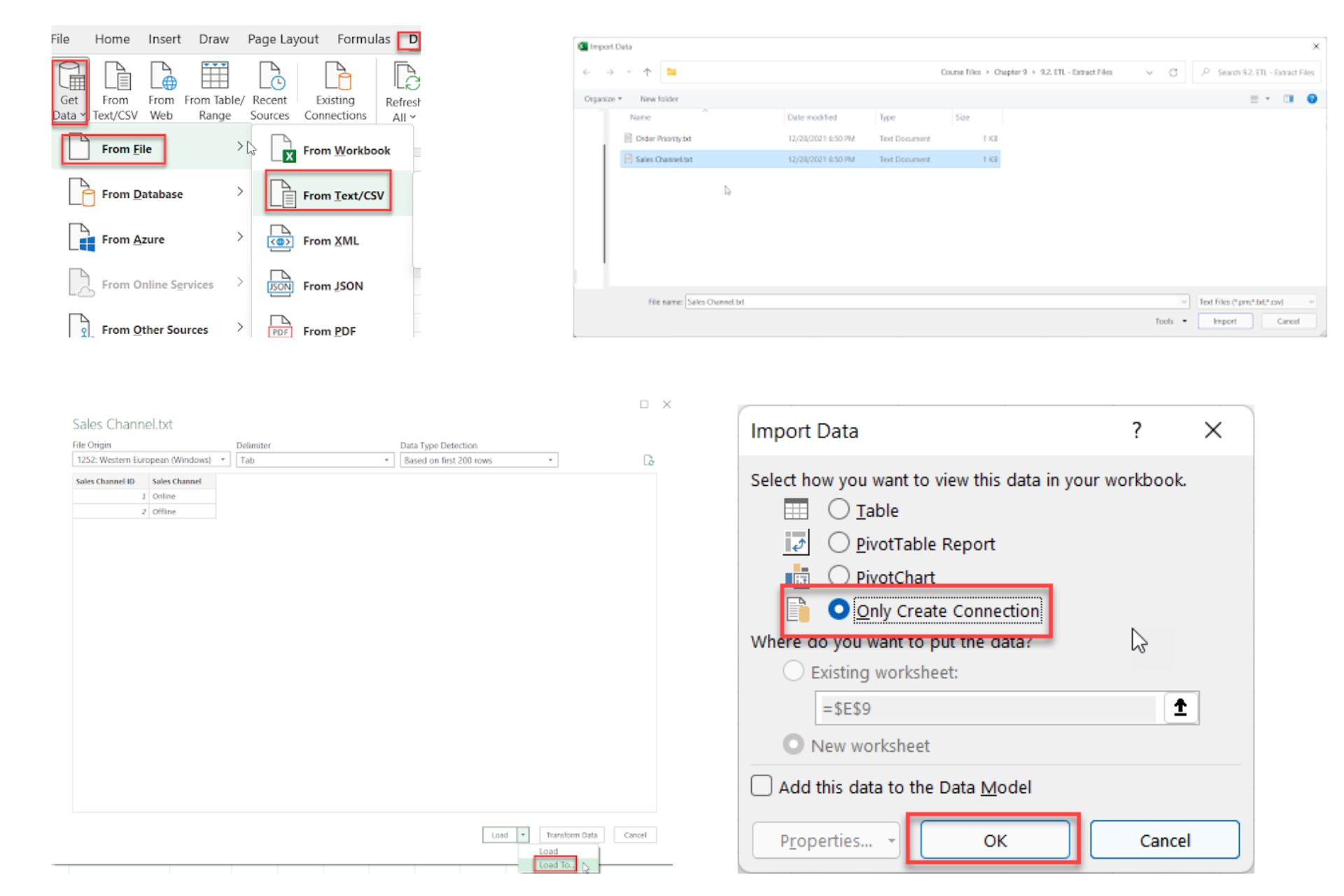 Import Data Text File