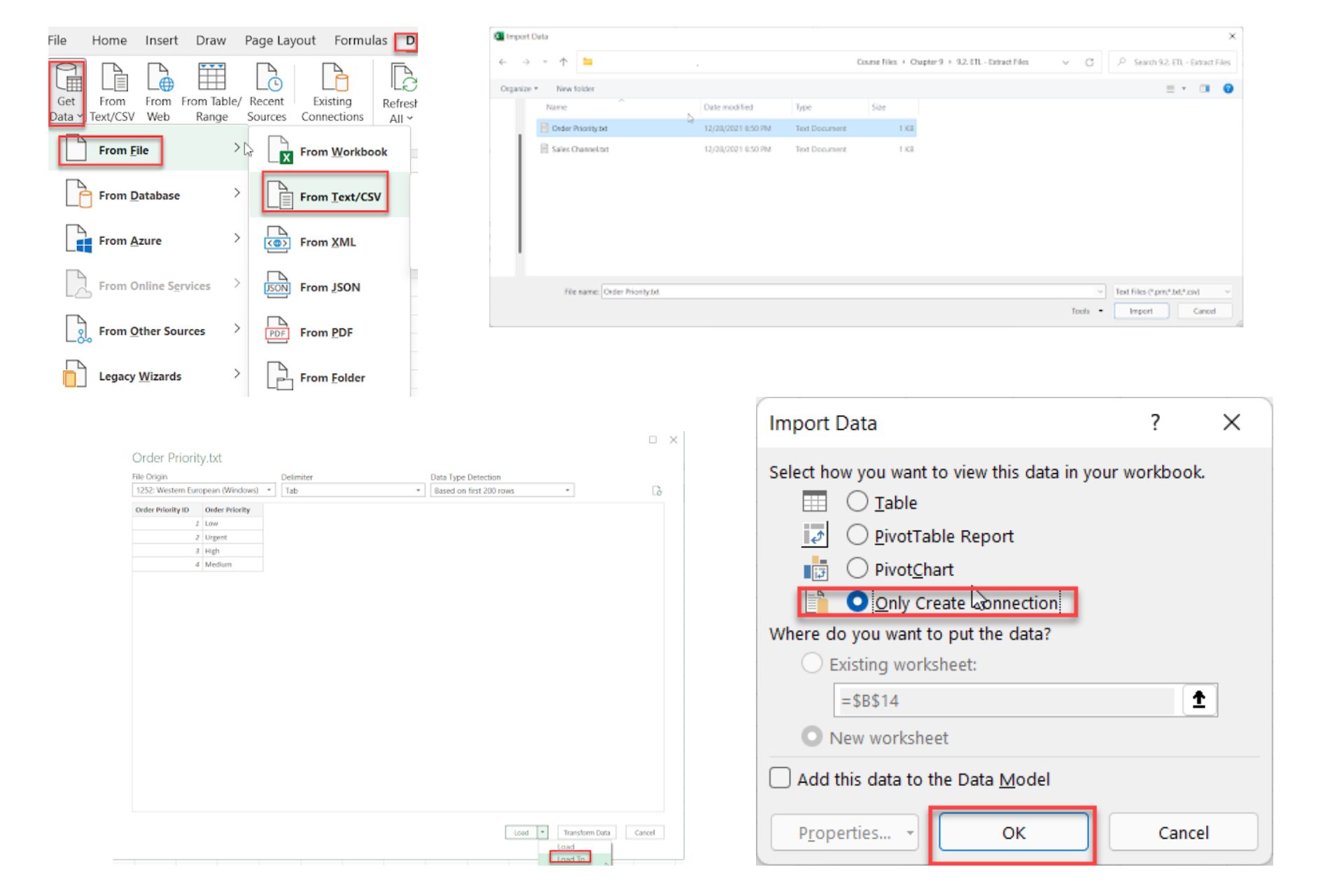 Import Data from Text File