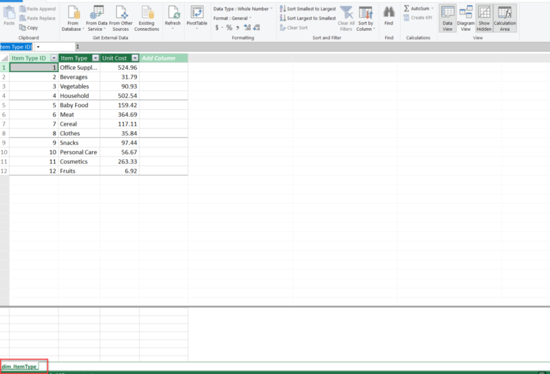 Importing data from Excel Table on Power Pivot 2