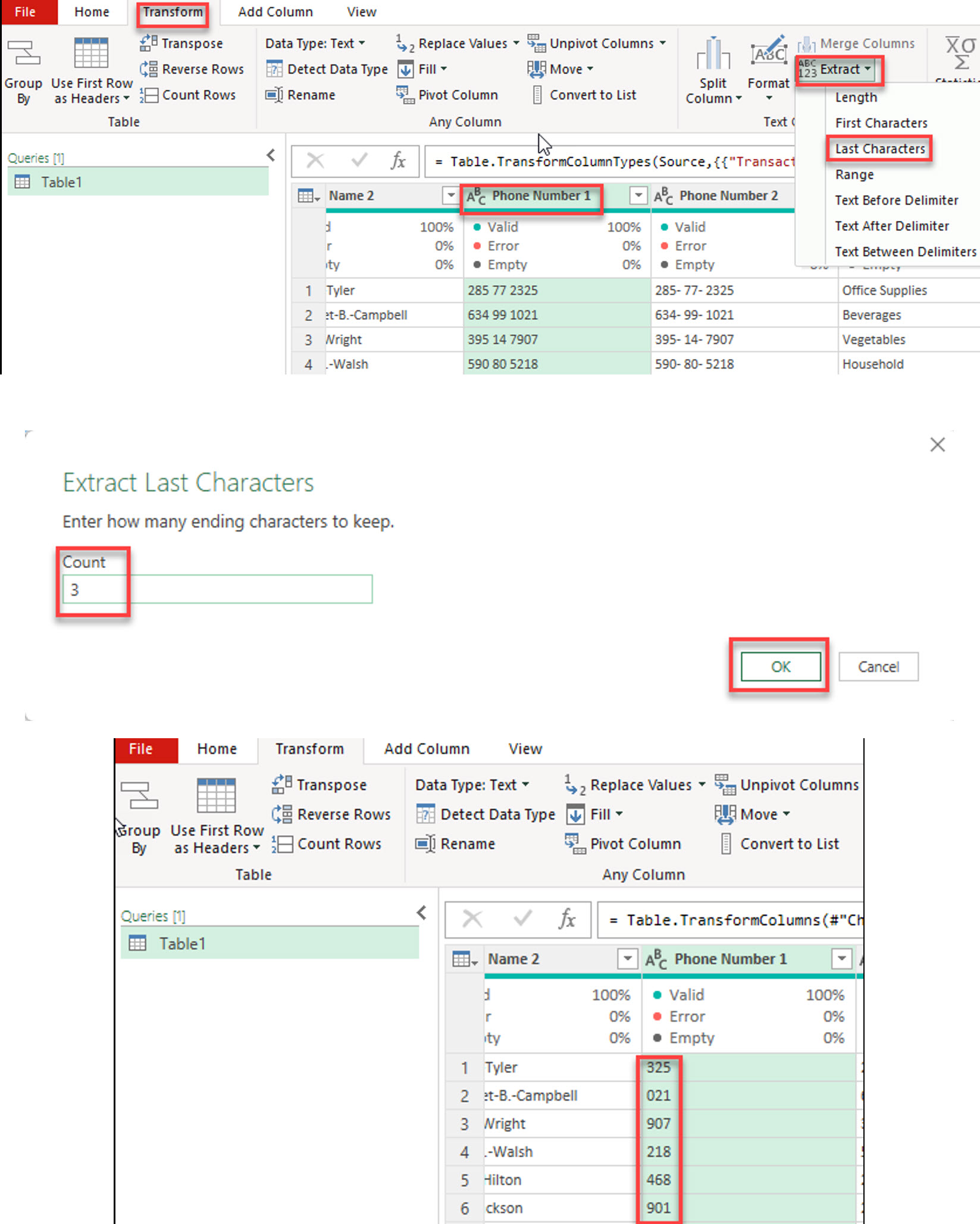 Master Text Extraction in Power Query Using Excel