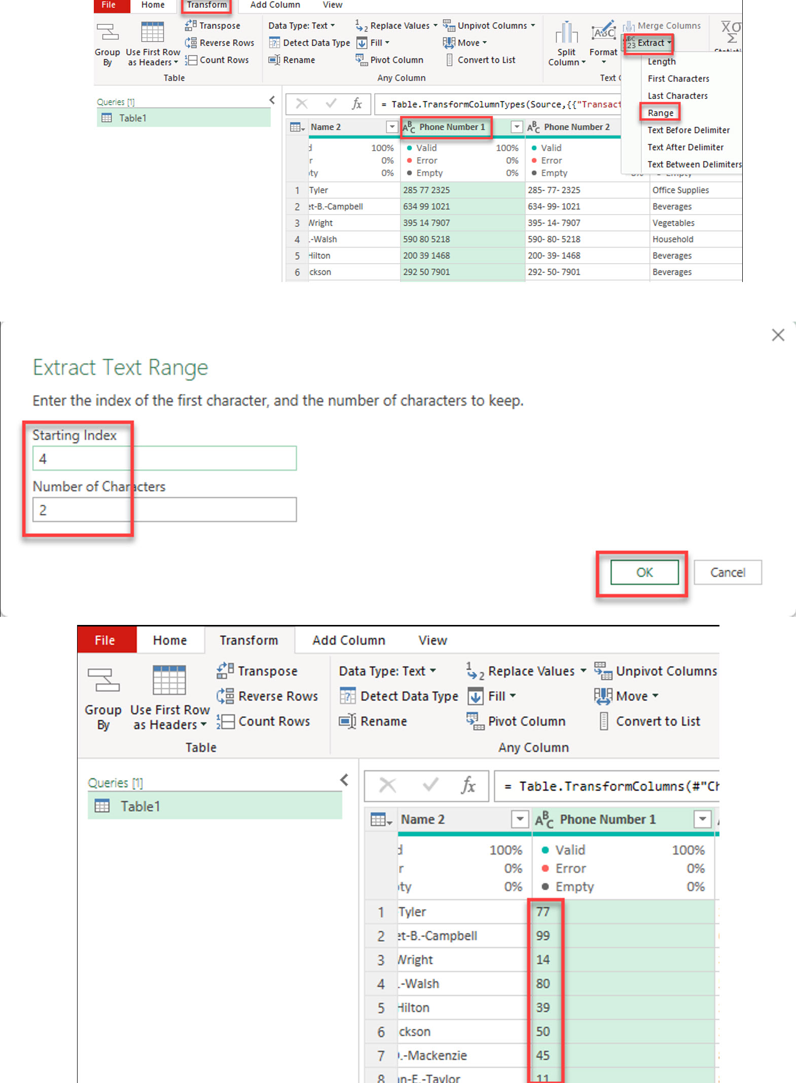 Master Text Extraction in Power Query Using Excel