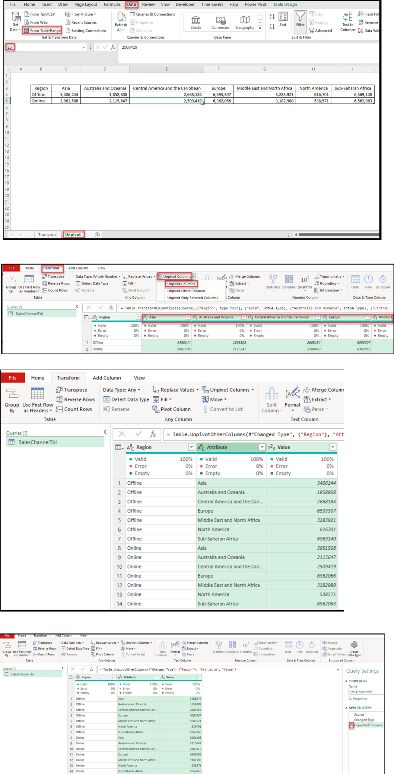 how to pivot data in excel