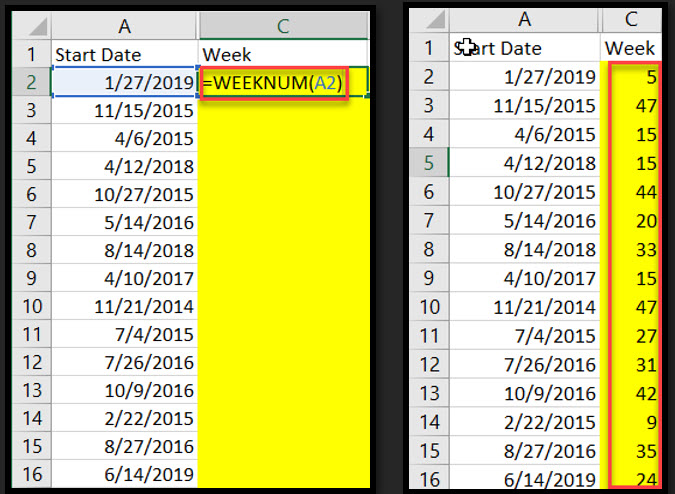 excel_Weeknum_function