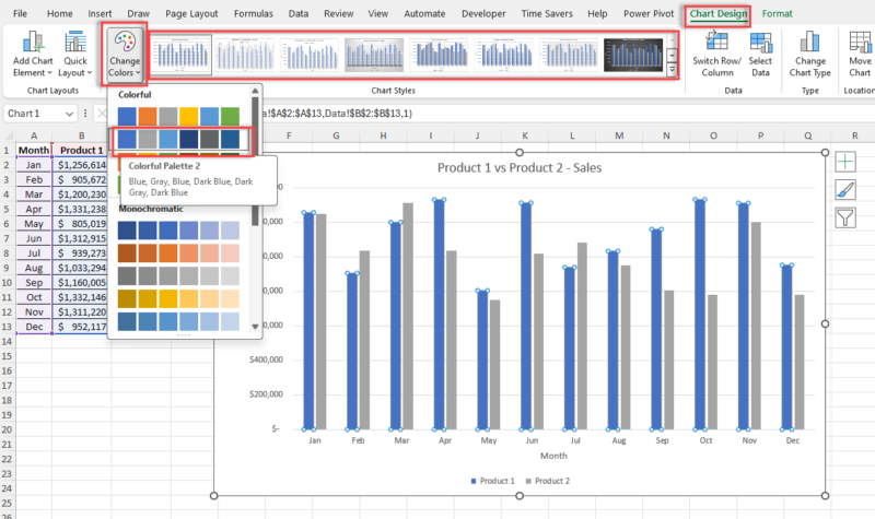 How To Make A Column Chart In Excel - Simple Guide