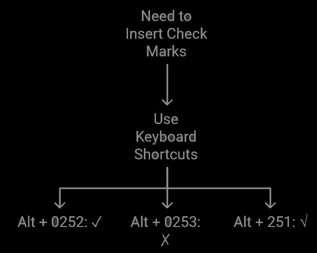 how to add-check-mark-in-excel