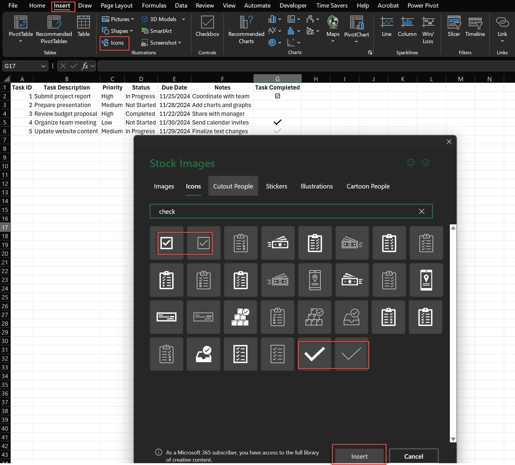 how-to-create-check-symbol-in-excel