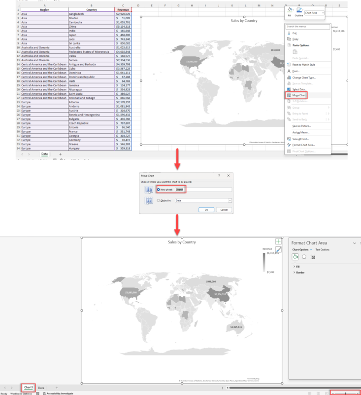How To Create A Map Chart In Excel | Step-by-Step Guide