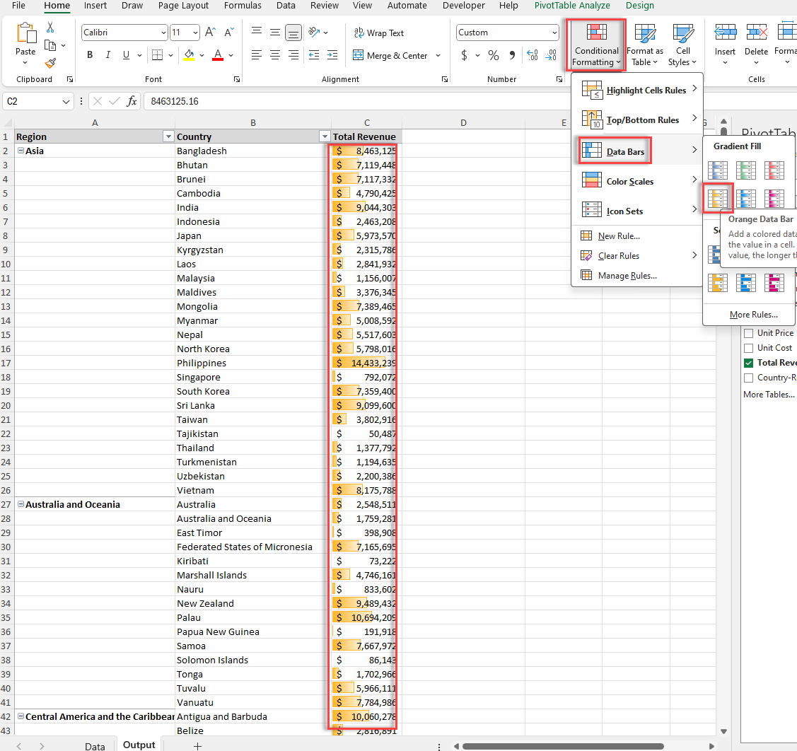 how to use the pivot table in excel