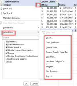 How To Sort And Filter A Pivot Table In Excel | Easy Guide