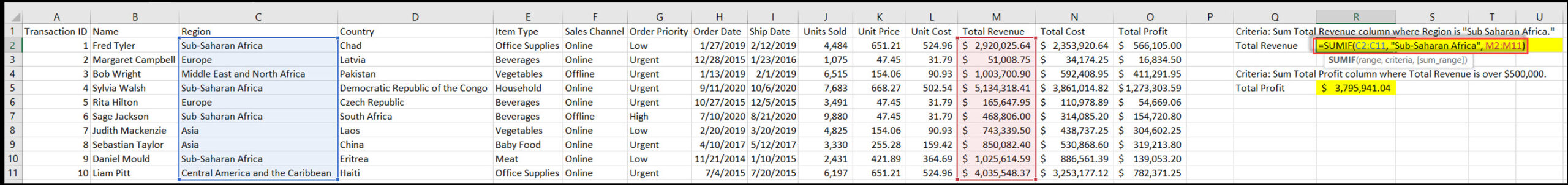 excel_sumif_function