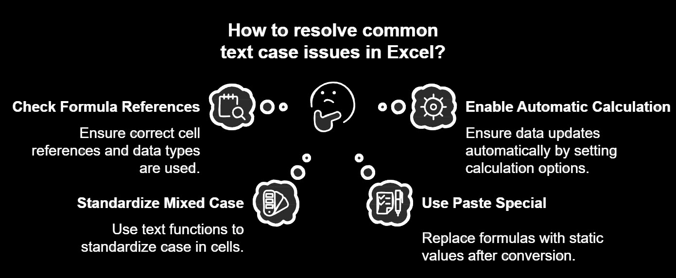 troubleshooting common excel text case